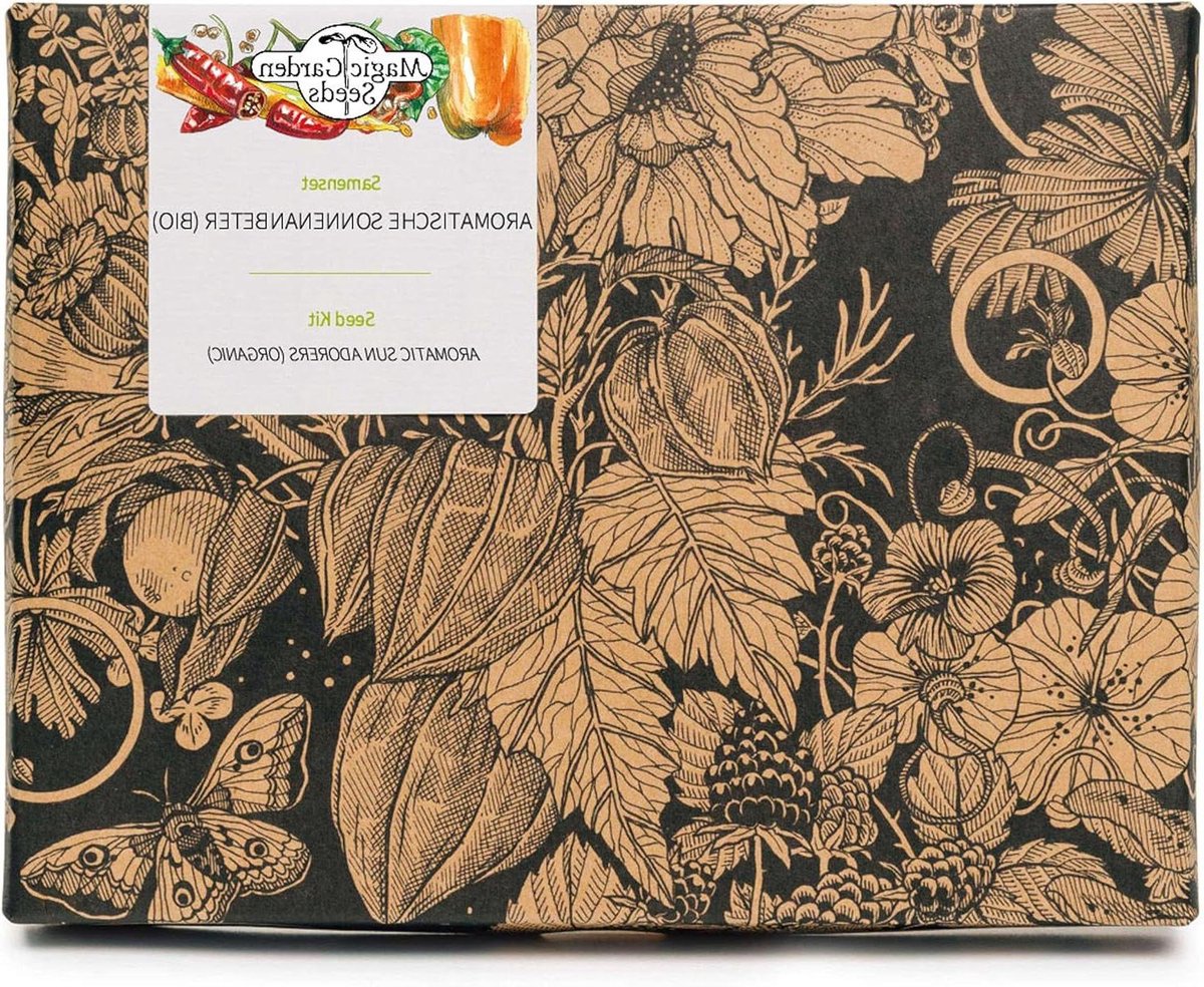 Aromatische zonaanbidders (bio) - Zaad-cadeauset voor balkon & tuin met tomaat, paprika & aubergine.