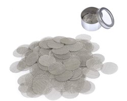 TRANKIELO® – Roestvrijstalen Buiszeefjes – 150 Stuks van 15 mm – Inclusief Opbergdoos – Geschikt voor Waterpijpen en Rookbuizen