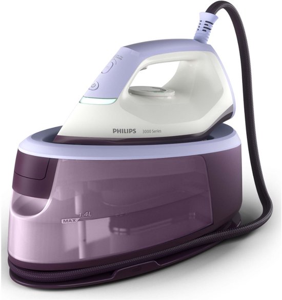 Foto: Philips 3000 series psg3000 30 stoomgenerator 1 4l watertank paars wit