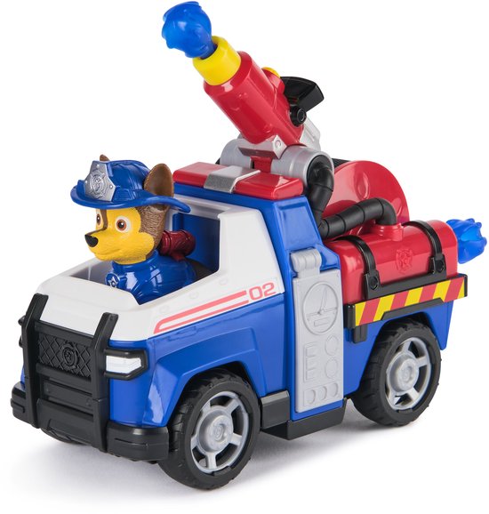 PAW Patrol - Brandweerredding - Chase Politieauto - Speelgoedauto met speelfiguur