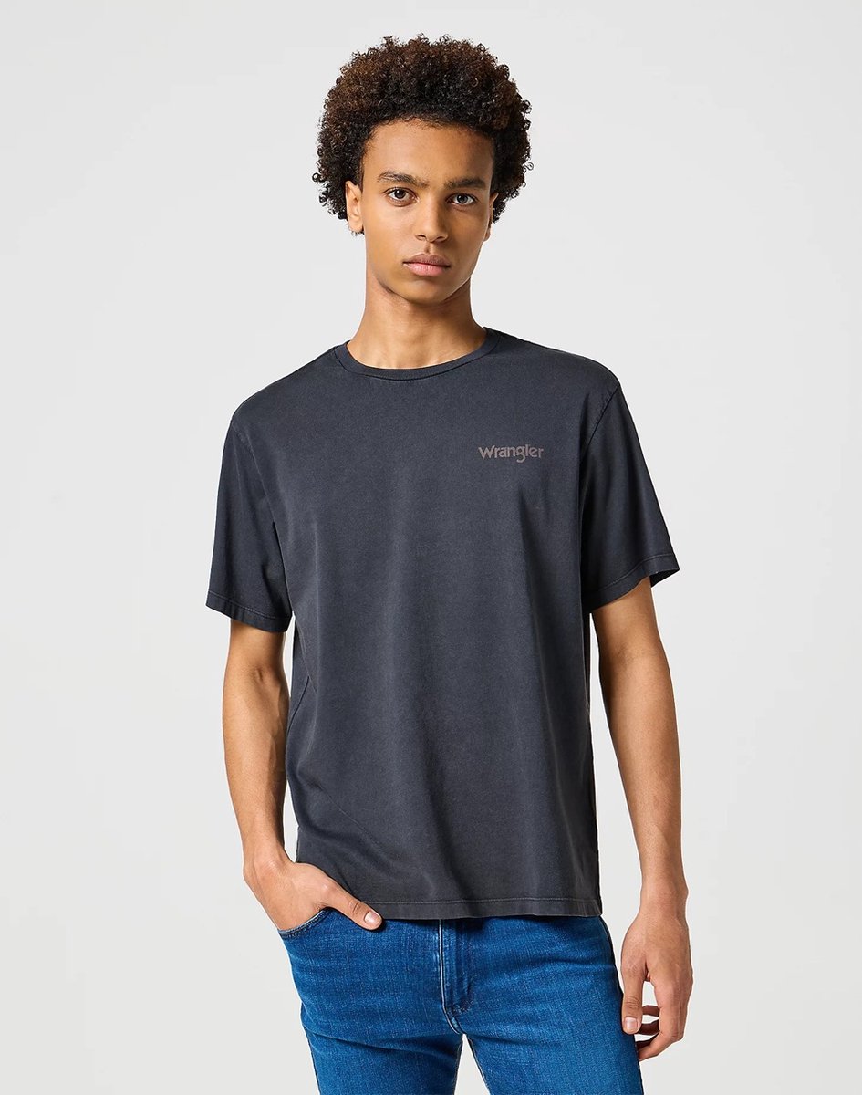 Wrangler GRAPHIC TEE FADED XL Zwart