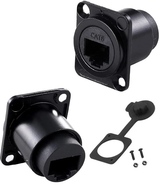 PENGLIN 5 Pezzi Di Tipo D RJ45 CAT6 Coupler, CAT6 RJ45, Presa Da