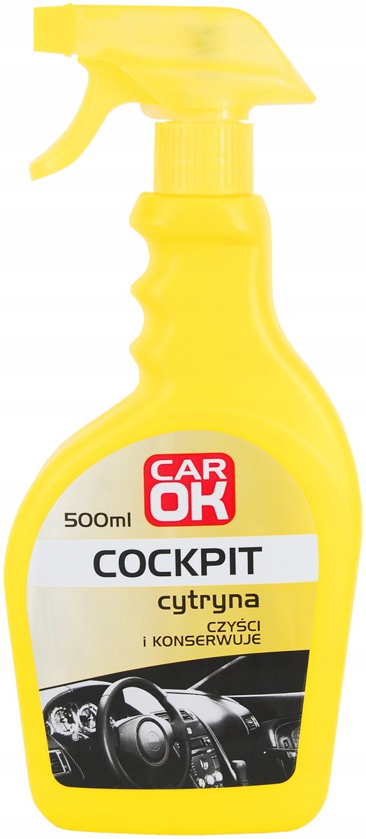 Profast CarOK Serie - Citroenschijnende Cockpitspray - 500 ml - Antistatisch - Zonder Schadelijke Oplosmiddelen