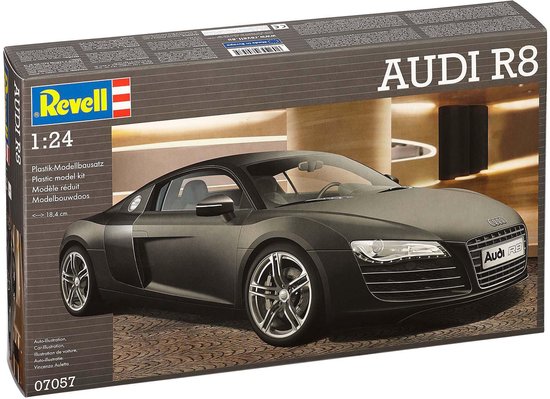 Revell Modelbouwpakket Auto - 07057 Audi R8 Plastic - 1:24 - Modelbouw