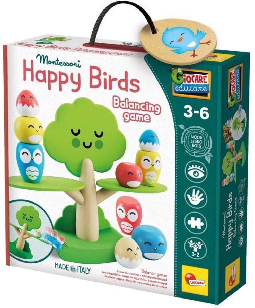 Lisciani - Montessori Baby - houten tree balancing