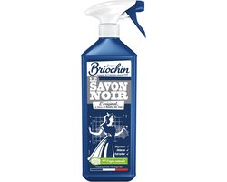 Briochin Kant-en-klare zwarte zeep met lijnolie reinigt, maakt los en laat glanzen – Ecocert – Gemaakt in Frankrijk – Recyclebare fles – 750 ml verstuiver