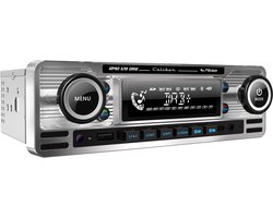 Caliber Autoradio met Bluetooth – DAB – DAB+ – USB, SD, AUX, FM – 1 DIN – Enkel DIN – Retro Oldtimer Look – Handsfree bellen (RMD120DAB-BT)