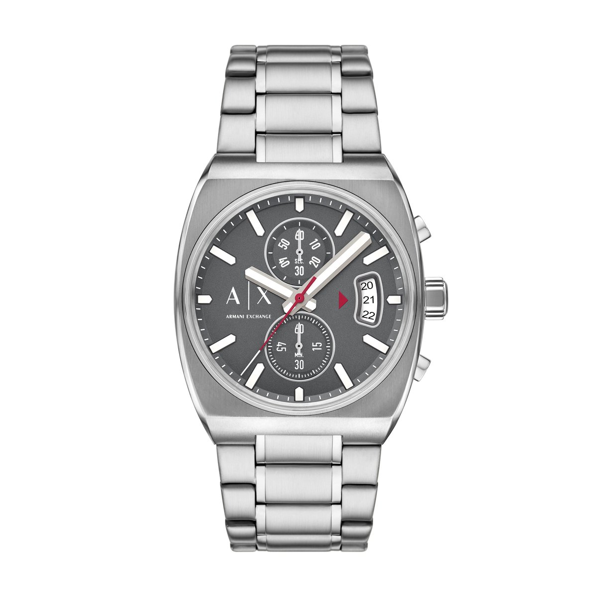 Armani Exchange Heren Horloge 40 Zilverkleurig