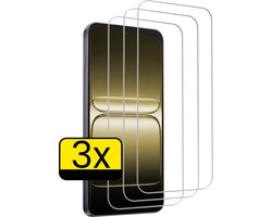 Screenprotector - Geschikt voor OnePlus Nord 5 - 3 Stuks - Extra Sterk - Beschermglas - Gehard Glas - Tempered Glass - Screen Protector