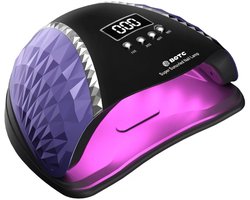 BOTC UV LED Nageldroger - 280 Watt - Nagellamp - Perfect Uitgeharde Nagel Gellak - LED Lamp - Zwart/Paars