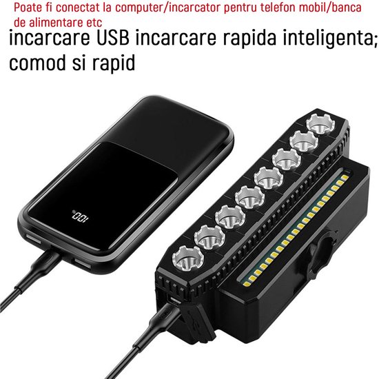 OUYLAF Fietslamp Fietslichten - USB oplaadbaar - IPX44 - 900 Lumen - LED fietsverlichting — afbeelding 4