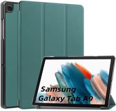 Tablet hoes geschikt voor Samsung Galaxy Tab A9 Plus - Hoesje Trifold Cover -11 inch - Groente