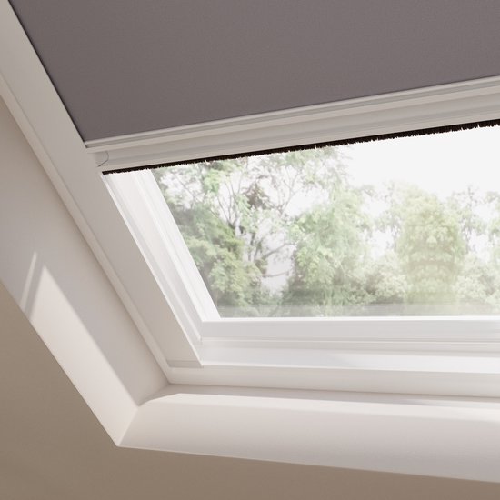 Skylight Roller Store Trend Blackout Light Grey pour Velux: S06 / 4/606