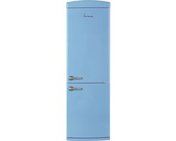 Fram FC-VRR341BLE++ Koel-vriescombinatie – Retro Design – 340 L – LED Verlichting – Vochtigheidsregeling – Mechanische Bediening – 5 Jaar Garantie – Blauw