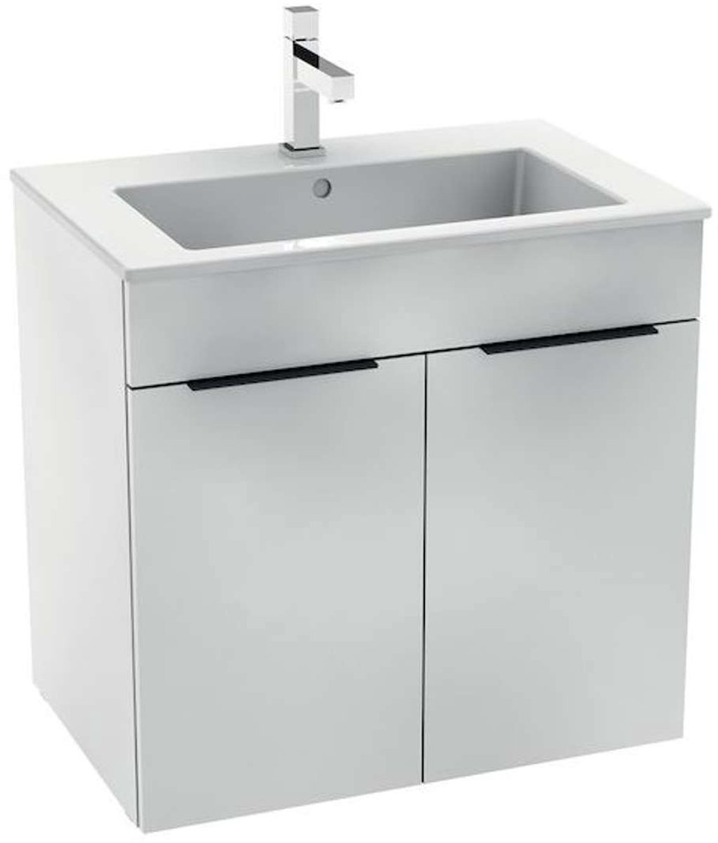 Jika Cube - Kast met wastafel, 64x42x62 cm, wit H4536011763001