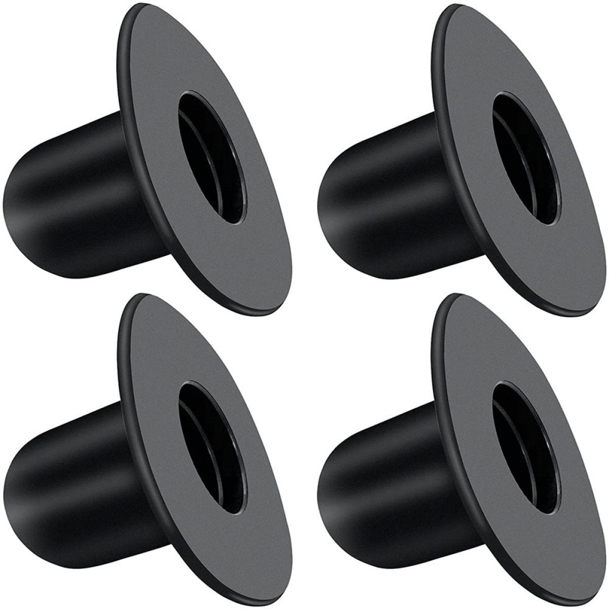 1 set zwarte zwembadwandventielpluggen - 4 stuks, perfect voor waterdichtheid en dagelijks onderhoud