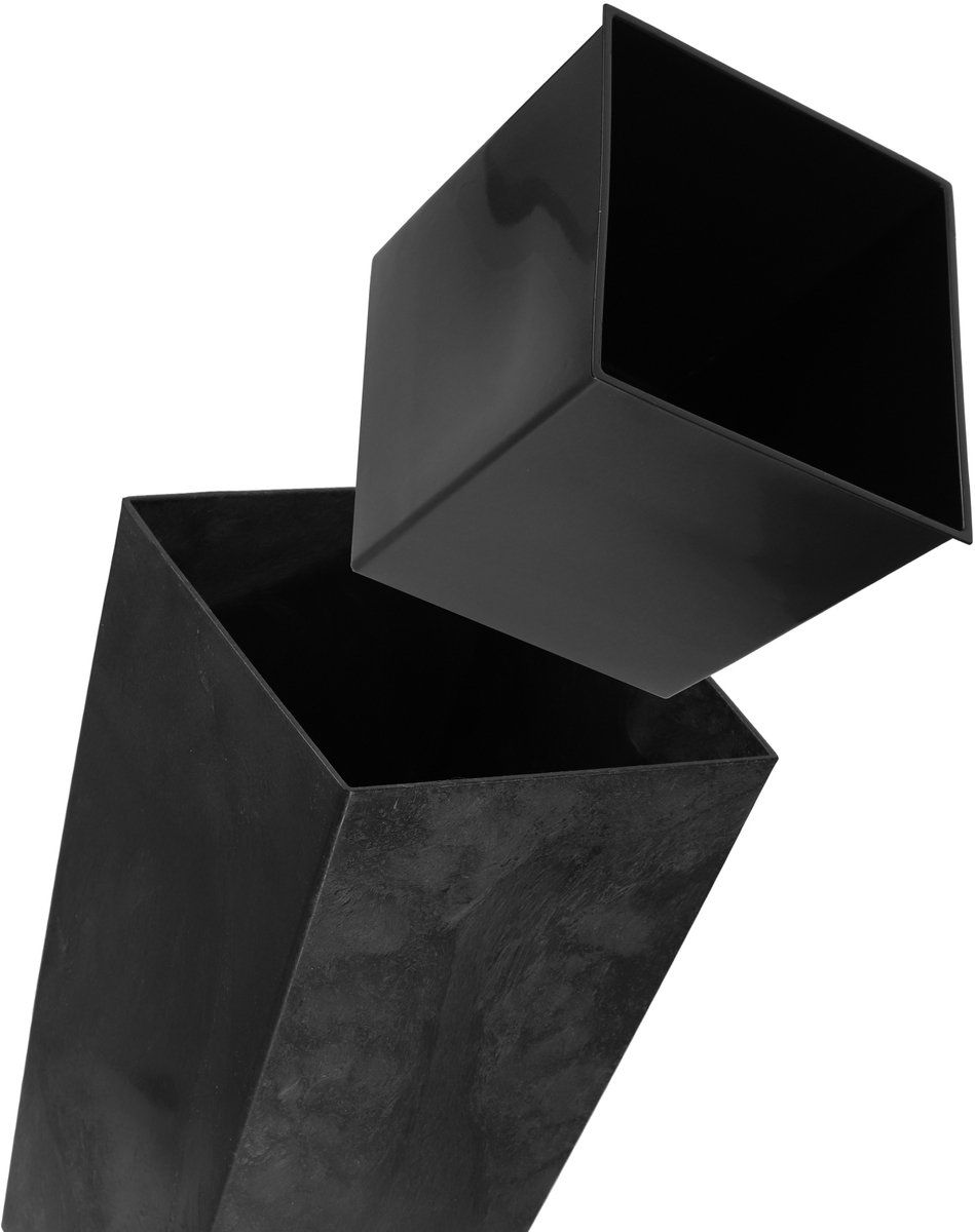 balkonbak, kunststof, 27x40x25cm, blauw - Tuincentrum Bull