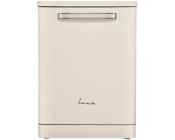 Fram FDW-VRR606BGE – Vrijstaand Vaatwasser – 12 Standen – 6 Wasprogramma’s – Retro Design – LED-Display – Halve Belading – AquaStop – 5 Jaar Garantie – Crème