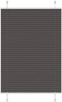vidaXL - Store plissé - enrouleur - 95x150 - cm - largeur du tissu - 94,4 - cm - polyester - noir