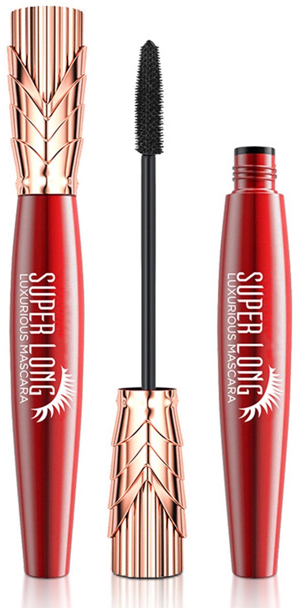 NAXSIR Mascara Waterproof- 4D Ultra Volume Mascara- Langhoudend & Veegvast - Zonder Klonters - Zwart