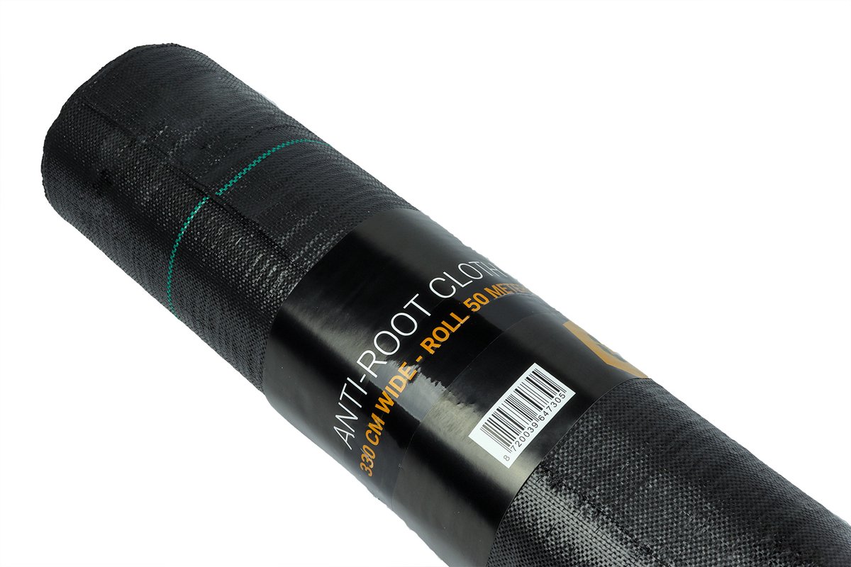 Wovar Anti worteldoek 330 cm breed | Rol 50 meter | Gronddoek