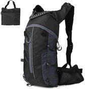 RAMBUX® - Rugzak met Waterzak - Zwart Grijs - Drinkzak 2 Liter - Drink Tas - Fietsen - Wandelen - Geïntegreerd Bite Valve Mondstuk - Verwijderbare Slang