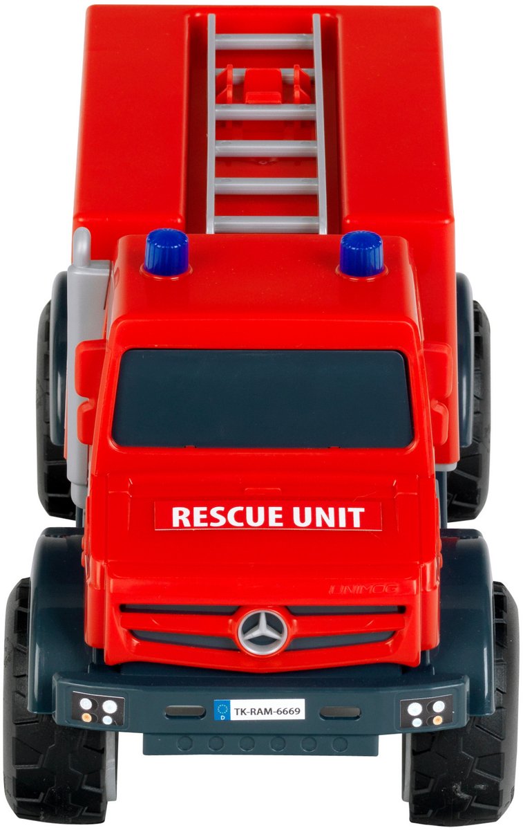 Klein toys - Mercedes-Benz - Unimog Brandweer auto zandtruck - voor binnen en buiten - schaal 1:24 — afbeelding 4