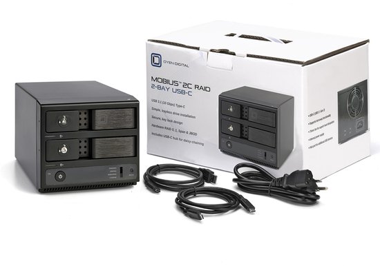 Oyen Digital Mobius 2C RAID 2-Bay USB-C HDD - 60TB van Merkloos — afbeelding 2