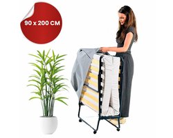 Troonz® Logeerbed One Deluxe 90x200 cm – Opklapbed - Vouwbed Eenpersoons