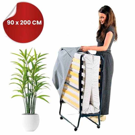 Troonz® Logeerbed One Deluxe 90x200 cm – Opklapbed - Vouwbed Eenpersoons
