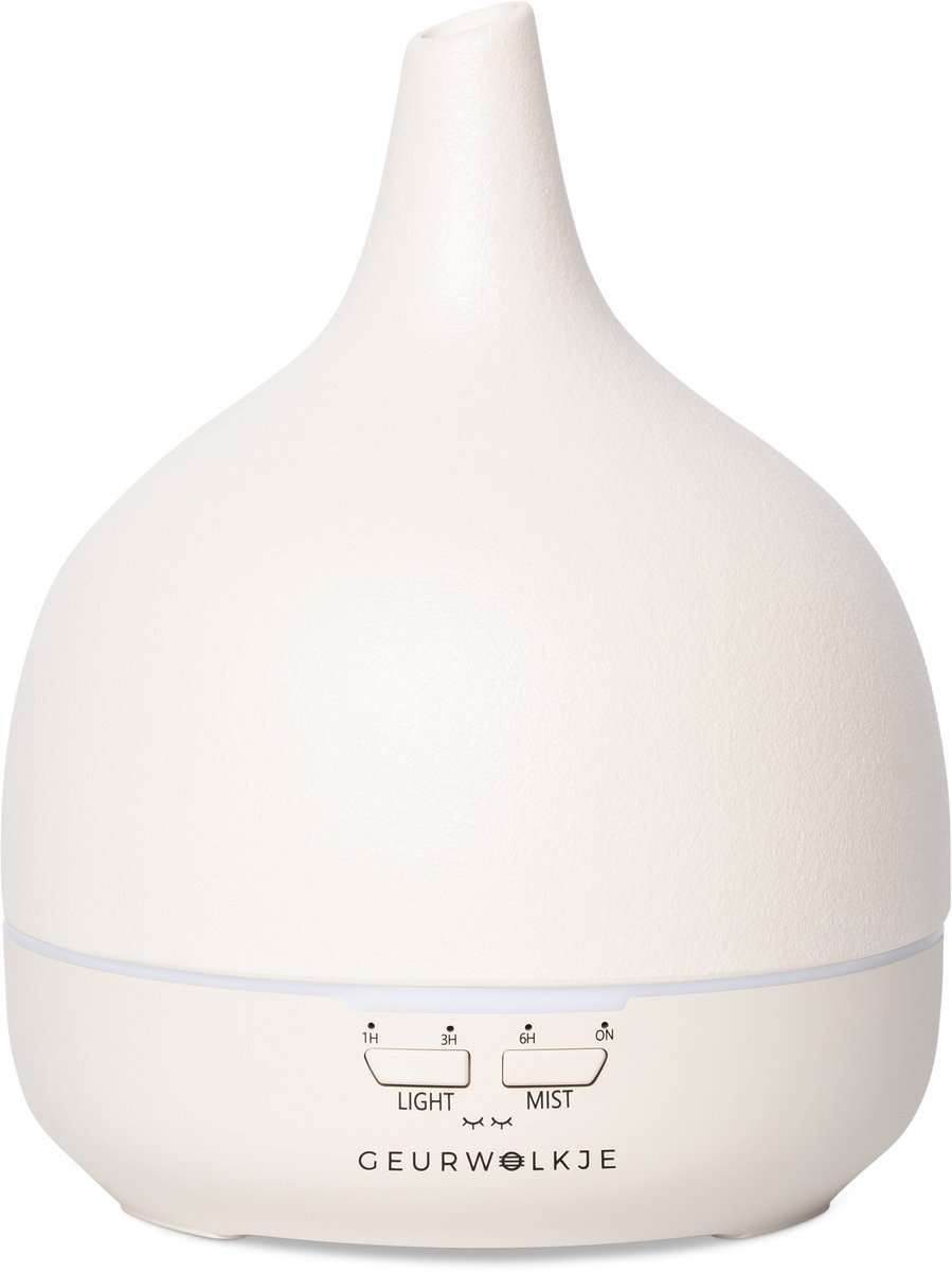 Geurwolkje Close-2-Nature 3.0 Aroma Diffuser – Ultrasone Geurverspreider – Keramiek Off-White – 400 ml
