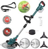 Accu Grasmaaier - 750W Elektrische Grastrimmer (Zonder Accu/Lader) - 4-in-1 Multifunctioneel - Borstelloze Motor - Verstelbaar - Geschikt voor 18V-21V Accu's (Makita Compatibel)