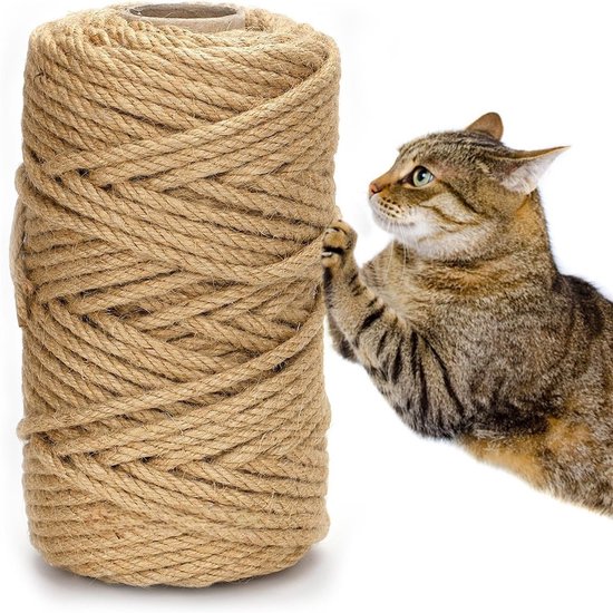 Sisal touw voor krabpaal - natuurlijk sisaltouw - doe-het-zelf krabpaal