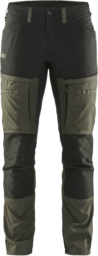 Pantalon de travail Blaklader Service stretch 1456-1845 - Homme - Vert/ Zwart - 44