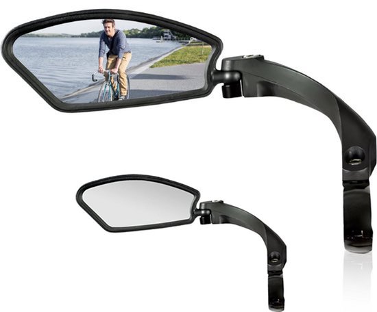 BBB Cycling CityView Rétroviseur Vélo Électrique Gauche - Guidon 19-26 Mm, Antireflet Noir BBM-05L