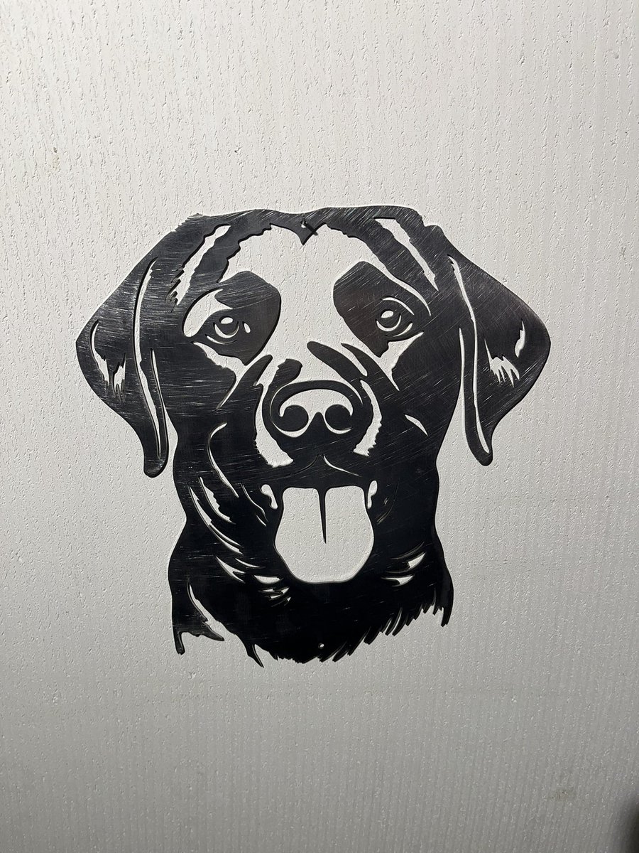 Metalen Hond - Labrador Retriever - Wanddecoratie Cortenstaal