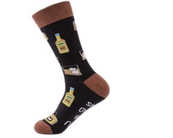 ZOETTT Whisky sokken - Sokken - Leuke sokken - Vrolijke sokken - Drank sokken - Whisky cadeau - Vaderdag cadeau - Sokken met tekst - If you can read this Image