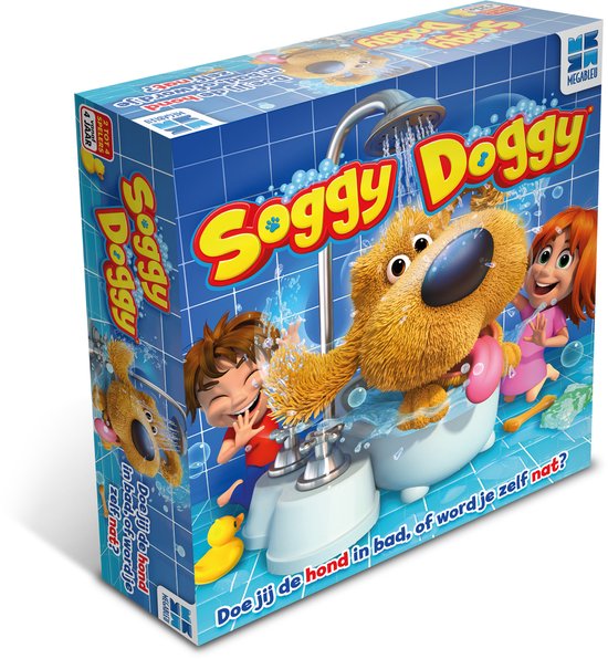 Megableu Soggy Doggy - Grappig Actiespel voor Kinderen - Kinderspel Vanaf 4 Jaar - 2 tot 4 Spelers - Dolle Waterpret