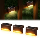 Bol.com Zelfklevende Zonnelampen - Buitenverlichting Solar - Zelfklevend - Zonne - Zonne Energie Buitenverlichting - Solar Tuinv... aanbieding