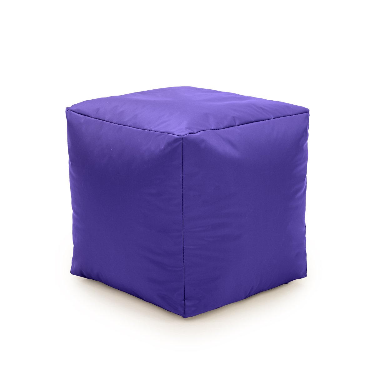 Drop & Sit - poef - robuust nylon - paars - 50x50x40
