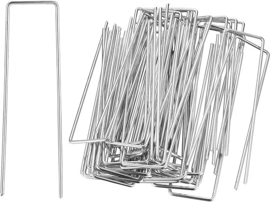 JGS Premium - Grondankers 55 stuks 15 cm | Stabiele haringen voor tuinhaken en tentharingen | Trampoline accessoires | Tuinvlies bevestiging (ø 3 mm x 150 mm)