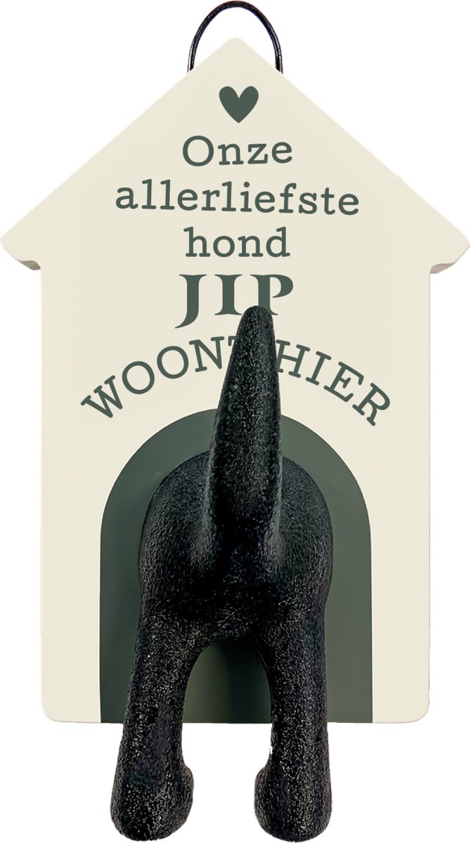 Riemen kapstok honden onze allerliefste hond Jip woont hier
