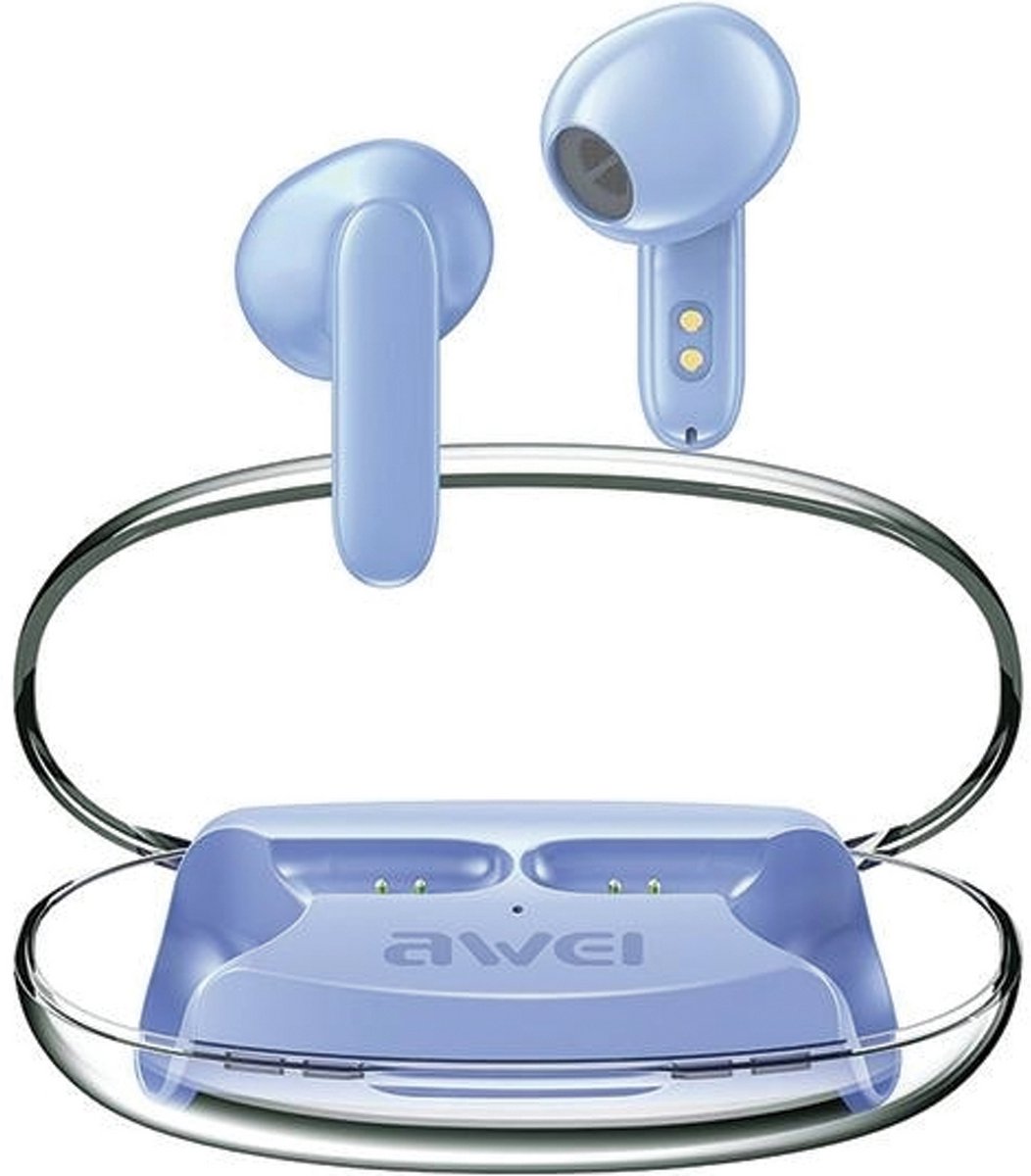 Awei Hoofdtelefoon Voor Android Telefoons Samsung Xiaomi Bluetooth 5.3 T85 Enctws
