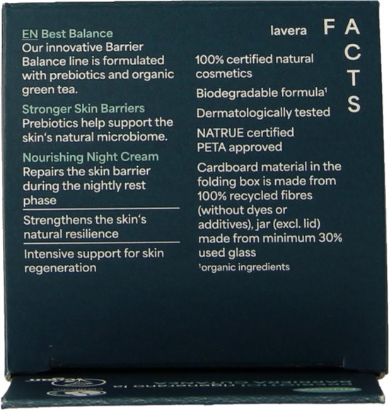 Kavera R Lavera Barrier balance nightcream bio 50 Milliliter | bol