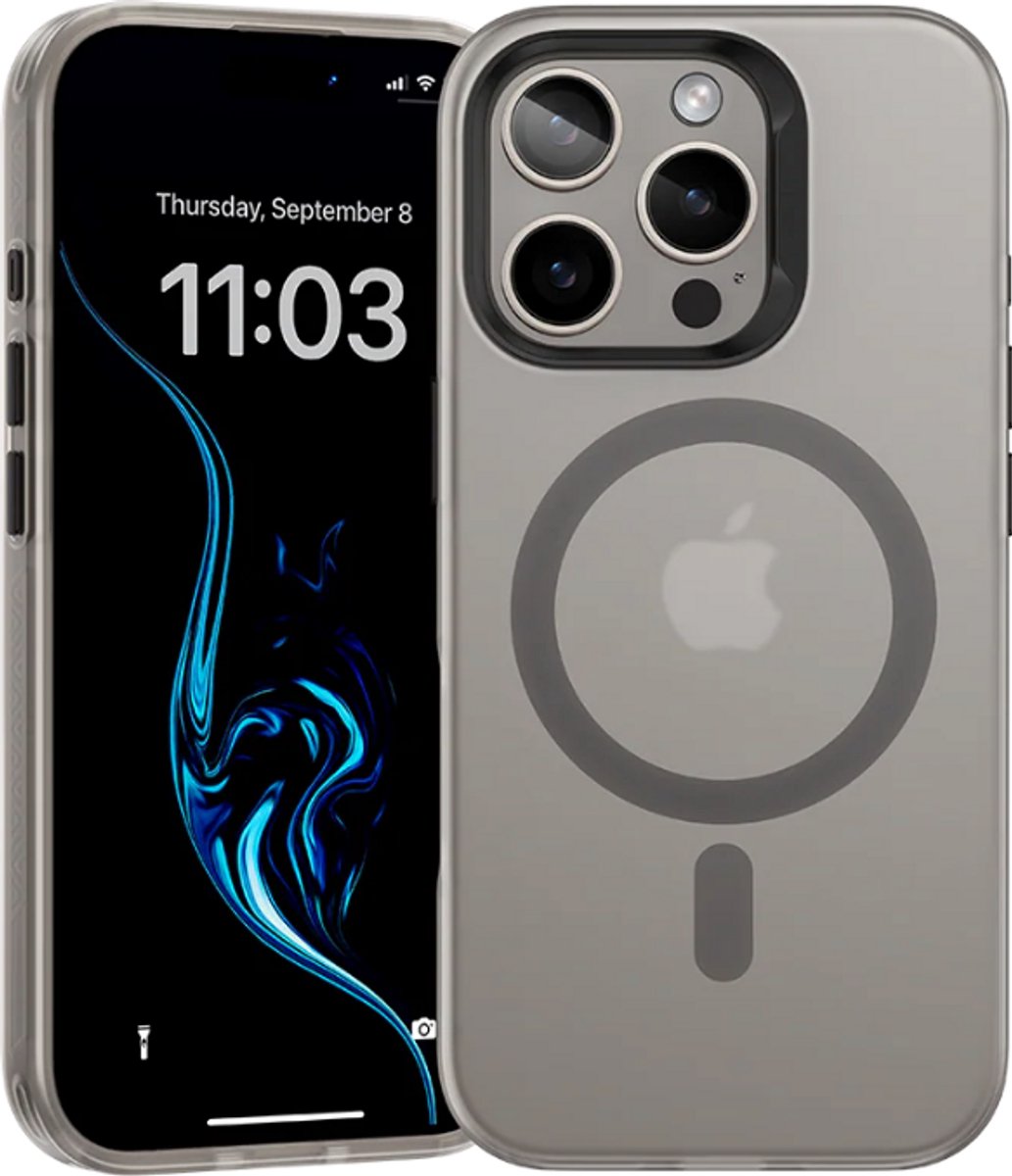 BENKS Lucid Armor Phone Case for iPhone 16 Pro Max - Natural Titanium Color - Scratch resistance - Anti Drop - Anti fingerprints