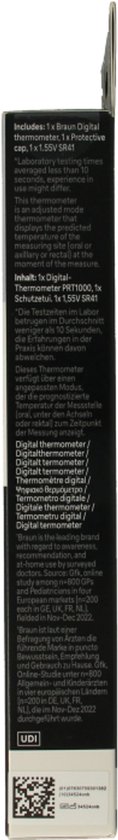 Braun PRT1000 - Lichaamsthermometer