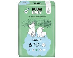 Muumi Baby Eco Luierbroekjes - Maat 6 - 36 Stuks 12-20 kg - Hypoallergeen - Gevoelige Huid - Parfumvrij