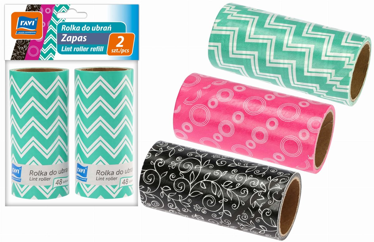RAVI - Kleiroller - 2 Stuks - Papieren Vulling - Geschikt voor Kleding