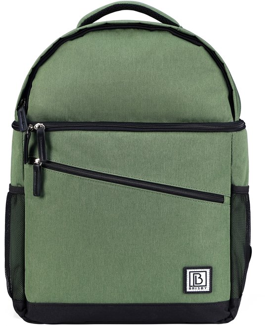 Brisby 4 Laags Geïsoleerde Koeltas Rugzak - 25 Liter - Met handige vakken voor Bestek en Essentials - Waterafstotend Materiaal - GROEN van Brisby — afbeelding 5