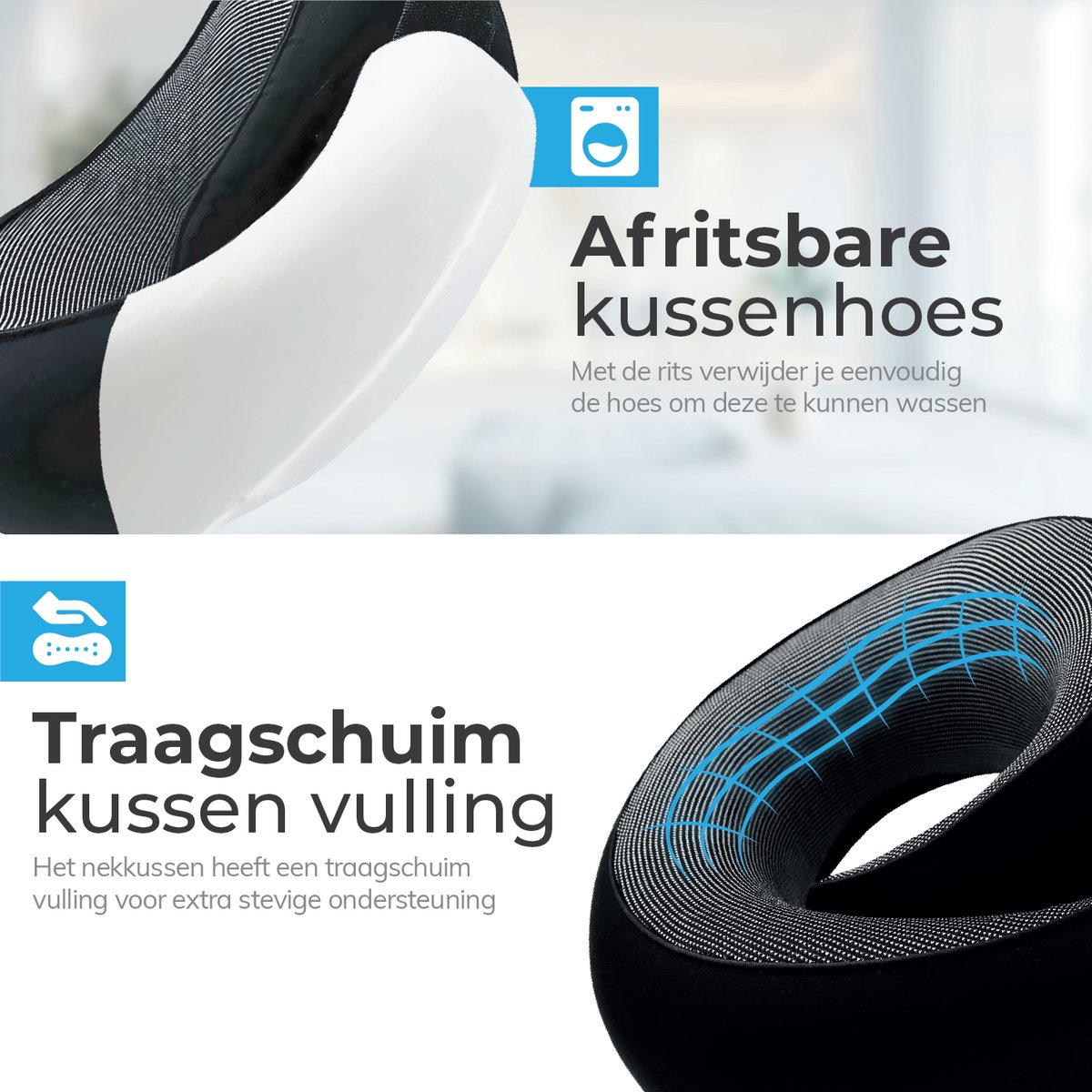 Zéntar Nekkussen – Luxe Reiskussen – 360 Graden ondersteuning - Extreem